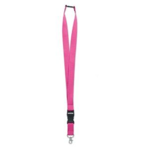 CINTA Portanombre IDENTIFICADOR Lanyard Doble Cierre (Fucsia