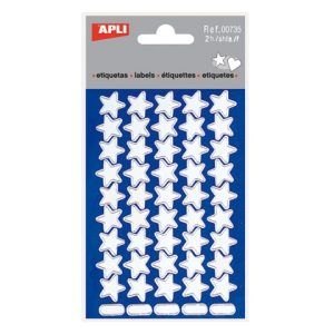 ETIQUETAS ESTRELLAS Apli PLATA