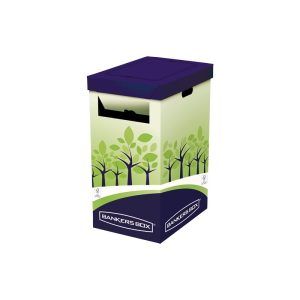 PAPELERA RECICLAJE 90Lt. CARTON 600x300x500