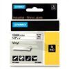 CINTA ROTULAR Dymo Rhinopro 12mm x5.5mt Negro/Blanco