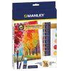 PINTURAS ACRILICA Manley SET 16-Colores + Utensilios