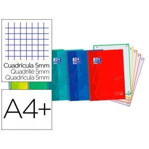 CUADERNO Oxford A-4+ Cuadro-5mm Book-5 Tapa/Dura 120-H
