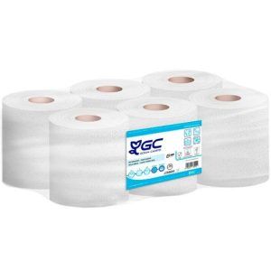 PAPEL SECAMANOS 2-Capas Bobina 477x143mt 6u. Blanco