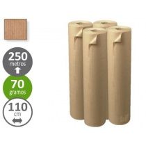 BOBINA PAPEL EMBALAR 1,10x250mt (20k aprox.) KRAFT MARRON