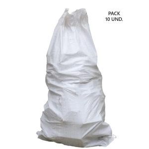 PACK 10 BOLSAS DE ESCOMBROS DE RAFIA 85X55CM 25KG SUNGARDEN