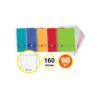 CUADERNO Oxford A-4+ Cuadro-5mm 8-Colores Tapa/Plastico 160-