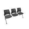BANCADA Spacio Mod-300 3 Asientos S/Tapizar PLAST. (Negro)