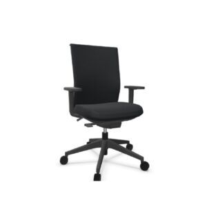 SILLA Stay TAPIZADA INTEGRAL C/BRAZOS SYNCRO (Negro)