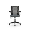 SILLA Rocada RD-907-4 Respaldo/Alto Malla C/Brazos (Negro)