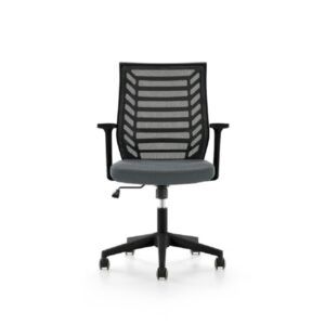 SILLA Rocada RD-907-4 Respaldo/Alto Malla C/Brazos (Negro)