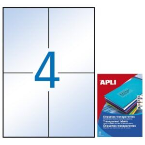 ETIQUETA Apli 105x148 Traslucidas Intemperie (20-H) 80u.