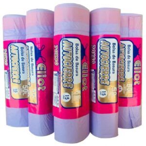 BOLSAS BASURA AUTOCIERRE 70x80 ROLLO 15u. VIOLETA PERFUMADA
