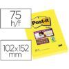NOTAS ADHESIVAS Post-It 102x152 RAYADAS AMARILLAS