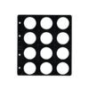 FUNDA MONEDAS 12-Pzas 42mm Mod.7510 OPACA NEGRA