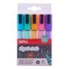 ROTULADOR TIZA (Liquid Chalk) 5-Colores 5.5mm P/Biselada