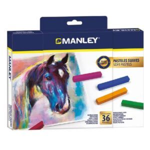 CERAS PASTEL MANLEY 36-Colores SUAVES (Uso Escolar)