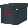 CAJA C/TAPA ARCHIVADOR CUBICA Leitz COSY L (Negro)