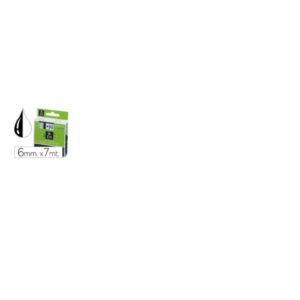 CINTA ROTULAR Dymo (D1) 6mm x7mt (Negro,Blanco)