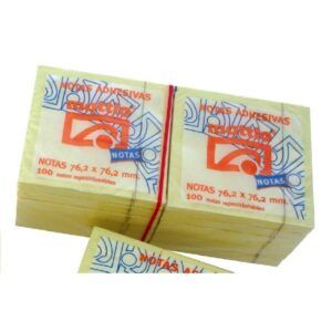 NOTAS ADHESIVAS Q-Office 76x76 100-H Amarillas