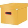 CAJA C/TAPA ARCHIVADOR CUBICA Leitz COSY L (Amarillo)