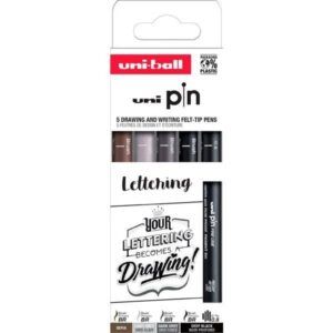 ROTULADOR CALIBRADO UniBall PIN-200 Lettering Set.5u.