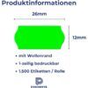 ROLLO ETIQUETA Sin/PVP Ovelar 26x12 (VERDE)