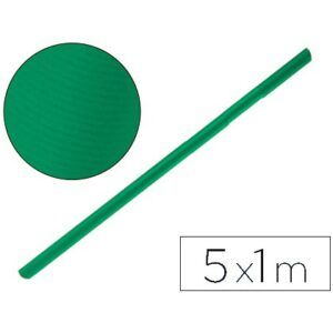 ROLLOS PAPEL EMBALAR 1x5mt Colores (Verde FUERTE)