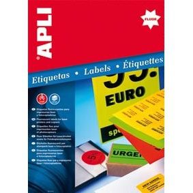 ETIQUETA FLUOR 210x297 Laser/Copy 20H=240u Verde