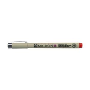 ROTULADOR Sakura 08 - 0.50mm Pigma Microm Rojo