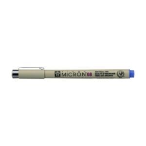 ROTULADOR Sakura 08 - 0.50mm Pigma Microm Azul