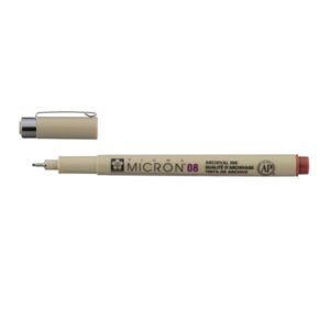 ROTULADOR Sakura 08 - 0.50mm Pigma Microm Marrón