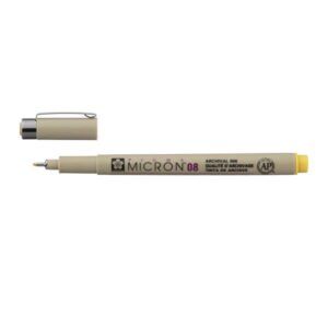 ROTULADOR Sakura 08 - 0.50mm Pigma Microm Amarillo