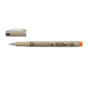ROTULADOR Sakura 08 - 0.50mm Pigma Microm Naranja