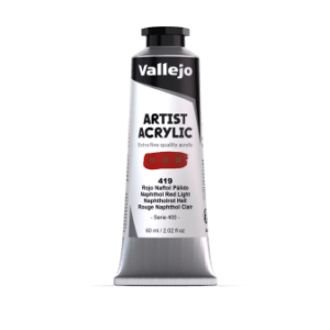 ACRILICO ARTIS Vallejo 60ml. Serie-4  (Rojo Naftol Pálido)
