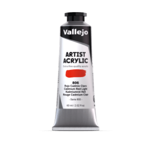 ACRILICO ARTIS Vallejo 60ml. Serie-8  (Rojo Cadmio Claro)