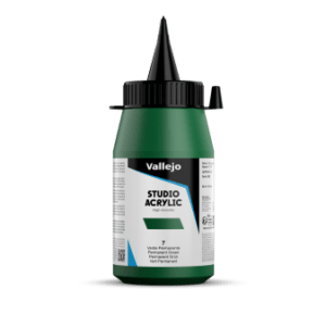 ACRILICO STUDIO Vallejo 500ml. (Verde Permanente)
