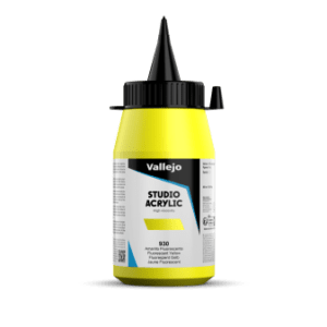 ACRILICO STUDIO FLUOR Vallejo 500ml. (Amarillo)