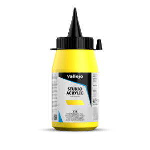 ACRILICO STUDIO FLUOR Vallejo 500ml. (Amarillo Dorado)