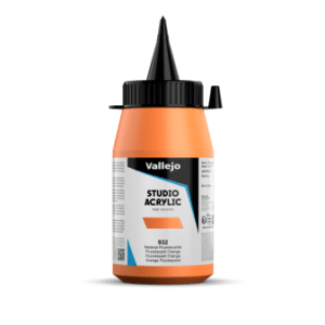 ACRILICO STUDIO FLUOR Vallejo 500ml. (Naranja)
