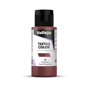 PINTURA TEXTIL COLOR Vallejo 60ml. (Burdeos)