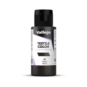 PINTURA TEXTIL COLOR Vallejo 60ml. (Negro)