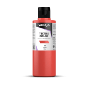 PINTURA TEXTIL COLOR Vallejo 200ml.  (Rojo)