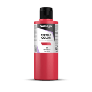 PINTURA TEXTIL COLOR Vallejo 200ml. (Bermellón)