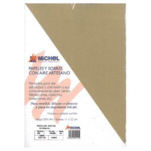 PAPEL PERGAMINO A-4 140gr. 210x297 KRAFT 100-H