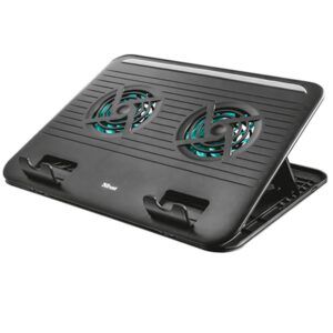 BASE DE REFRIGERACION DOBLE VENTILADOR TRUST CYCLONE HASTA 16"