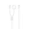 CABLE 2 EN 1 60W TIPO C + CABLE CARGA MAGNETICA APPLE WATCH BLANCO XO