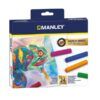 CERAS PASTEL MANLEY 24-Colores SUAVES (Uso Escolar)