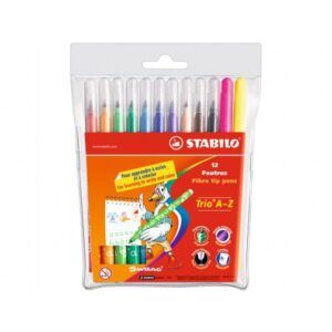 ROTULADOR STABILO Trio A-Z Est cartón 12 uds