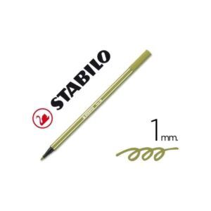 ROTULADOR Stabilo Pen 68 (Verde-Tierra)