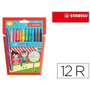 ROTULADOR STABILO Power estuche 12 uds